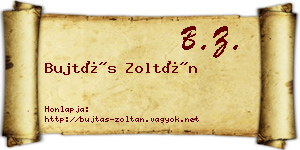 Bujtás Zoltán névjegykártya