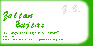 zoltan bujtas business card